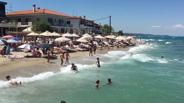 Халкидики в июле: Pefkohori Halkidiki 2018