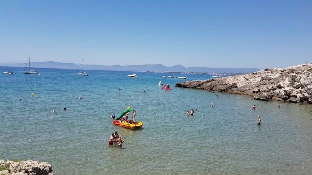 ИСПАНИЯ. Коста Дорада, Кап Салоу, отель Cala Font,  Июнь 2017, море