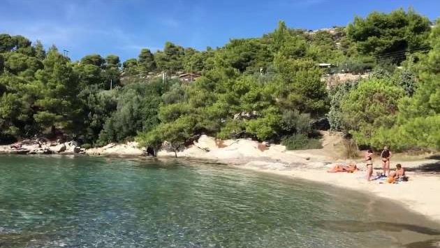Халкидики, Октябрь: Spathies beach, Sithonia
