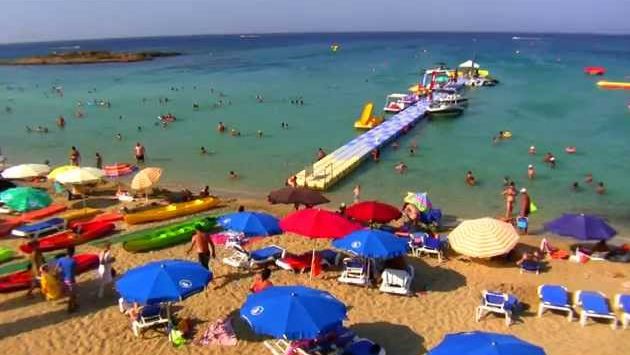 Кипр в июне: Capo Bay Beach and Sea. Fig Tree Bay. Protaras in Cyprus. Full HD 2012 Video.