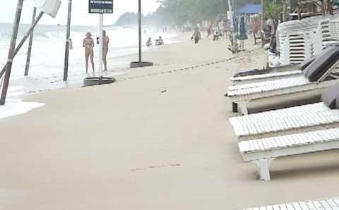 Волны, пляж Lamai, Самуи, январь 2011