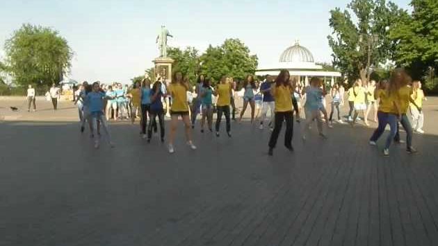 День Европы. Флешмоб от одесского майданса