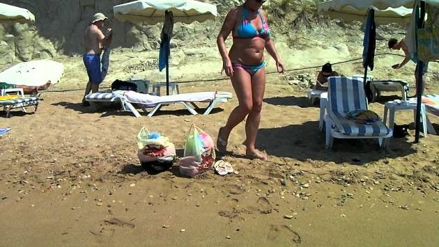 Родос: Pefkos Main Beach rhodes Sept 2011.MP4