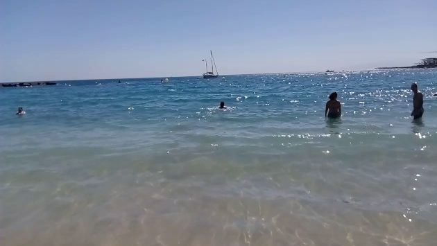 Тенерифе. Лас Крестьянос. Жёлтый песок июнь 2017 г.