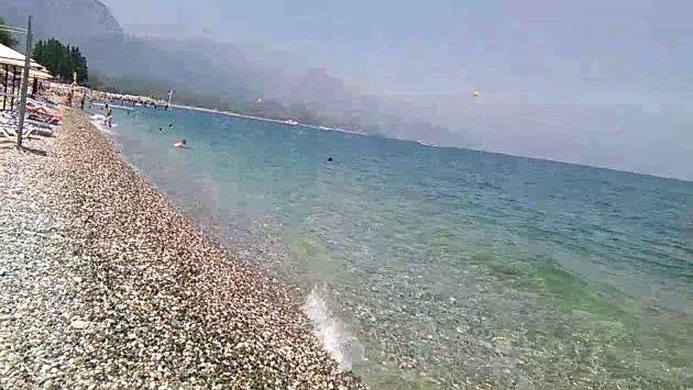 Пляж Кемер 05 августа 2016. Средиземное море.