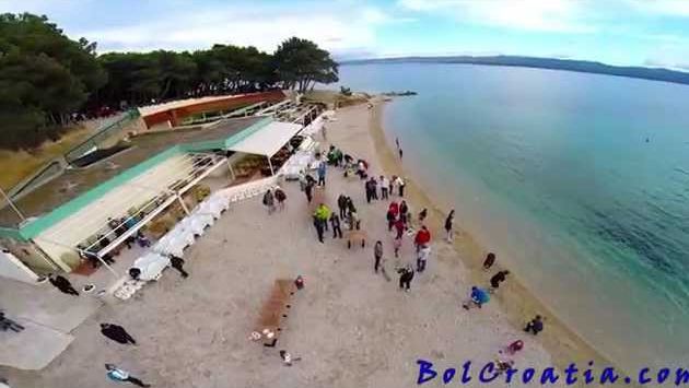 Хорватия в мае: Bol Croatia Borak beach on 1st May 2014 long version