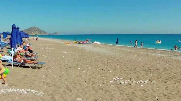 Остров РОДОС, Греция ПЛЯЖ ноябрь 2013