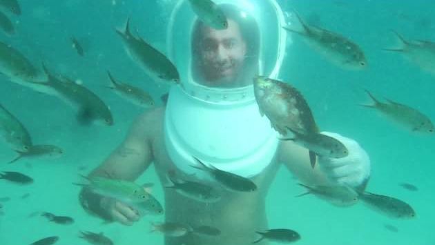 Ноябрь, Паттайя: Deep Sea Diving (not scuba) in Thailand at Tamae Beach, Koh Larn, Pattaya