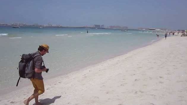 ОАЭ-апрель 2013. Пляж, прибой