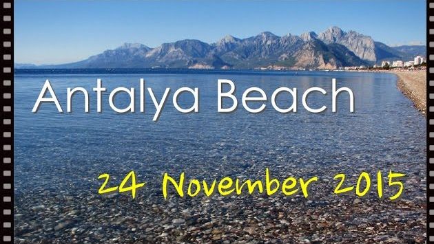 Antalya Beach - November 2015  /  Пляж в Ноябре 2015 - купание !   [IVAN LIFE]