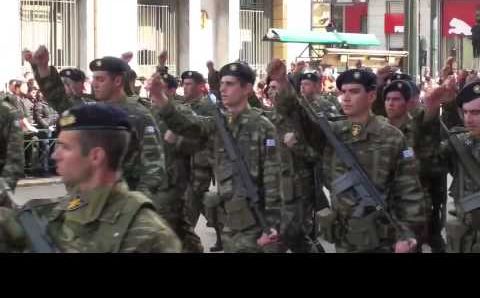 Март, Греция: Military parade in Central Athens March 25 to celebrate Greek Independence Day