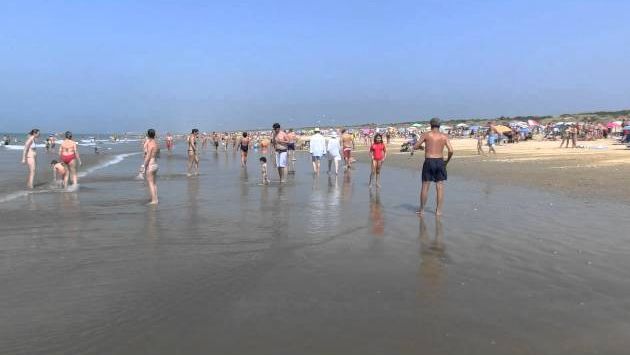 Август, Испания: Playa de los Enebrales de Punta Umbría (Huelva). Agosto 2011