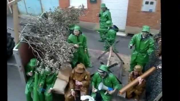 Сентябрь, Испания: fiesta de san vicente en manganeses de la polvorosa (la cabra)