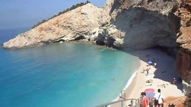 Греция в июле: Спускаемся на пляж Porto Katsiki