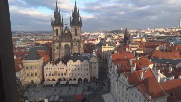 Прага: Prague in December.